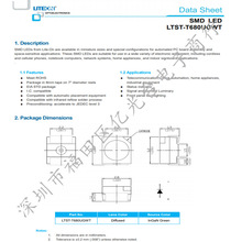LTST-T680UGWT LED贴片 绿色灯芯发光二极管 光宝原装正品 现货