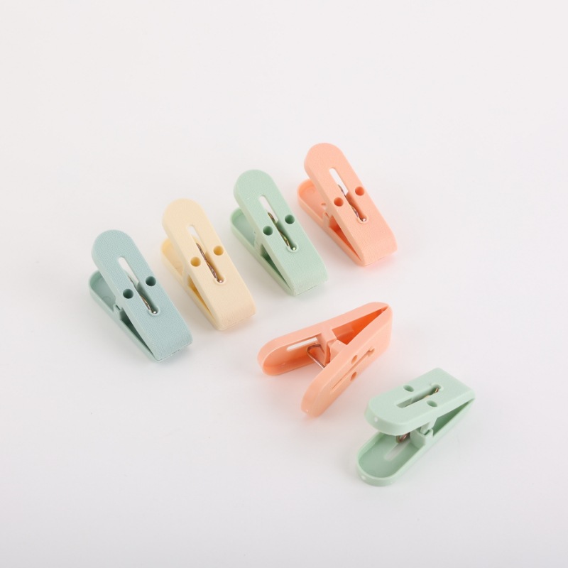 Clip de secado multifuncional con resorte grueso fuerte para dormitorio de estudiantes domésticos Clip de secado a prueba de viento calcetines ropa interior secado