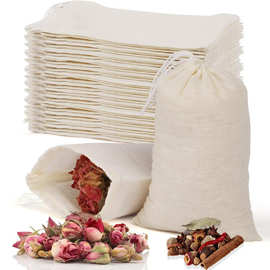 跨境纯棉纱布袋茶包过滤袋卤料煲汤袋中药煎药袋调料隔渣袋棉布袋