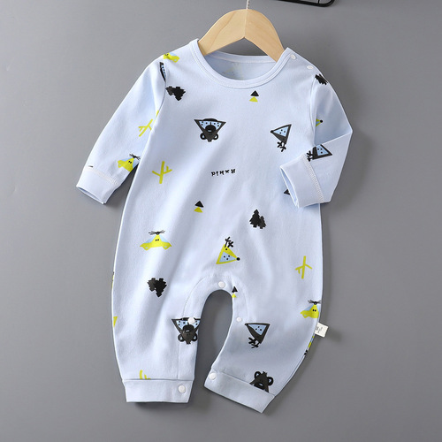Baby Onesie, New Spring/Autumn Romper, Long-Sleeved Pure Cotton Crawling Suit, Baby Clothing, Infant Clothes