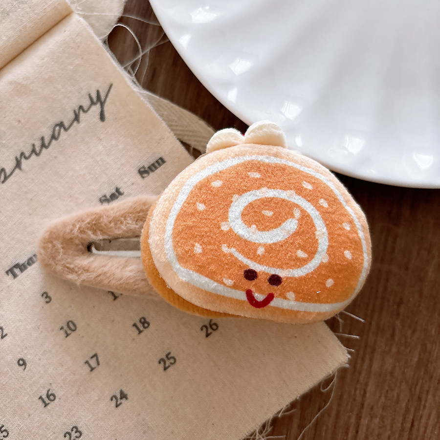 18g Weight Hair Clip Hair Accessories Type pendant Quantity Anniversary Occasion Hamburger Pattern All Seasons Season Kid'S Gender Casual, Cute, Sweet Style Casual Cute Sweet Kid'S Hamburger Cloth Hair Clip 7