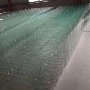 Electric Dining Car Front Windshield Tempered Glass Snack Car U-Shaped Curved Tempered Glass Dining Car Glass
