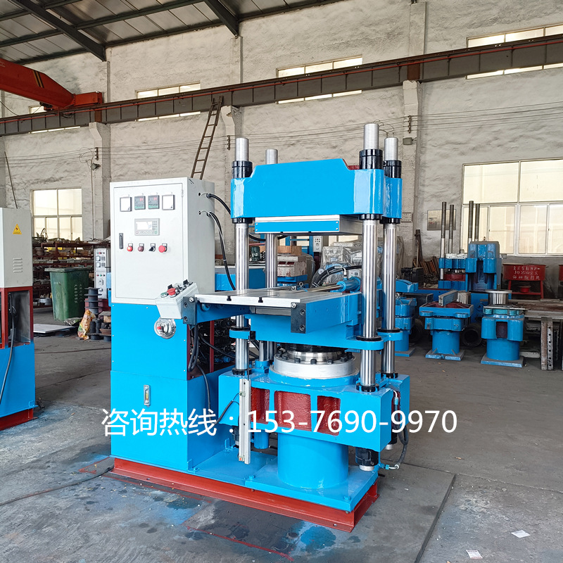 厂家供应四柱式 100吨全自动平板硫化机 热板尺寸450x450mm油压机