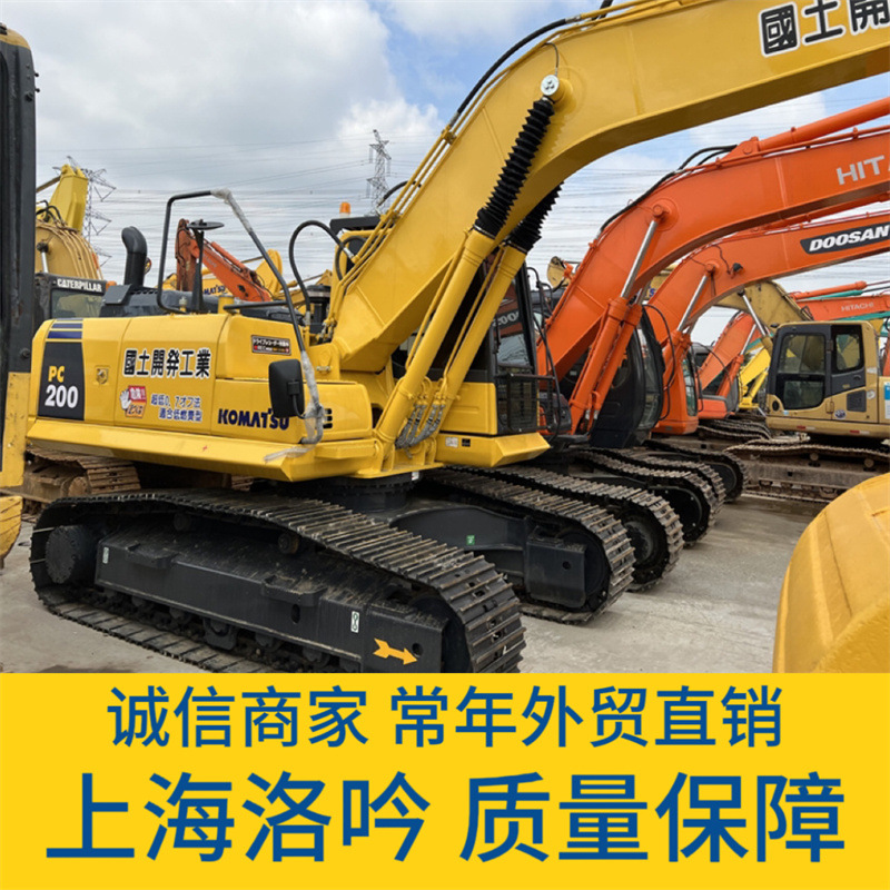 Exportación colombiana de segunda mano Komatsu PC200 - 8 excavadora, venta directa, noventa por ciento, confiable.