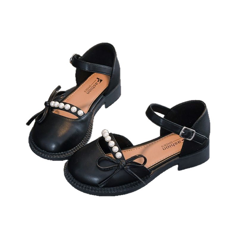 Sandálias de niñas verano 2026 nuevos niños con suela suave princesa zapatos de arco de perla para niños grandes sandalias image 6