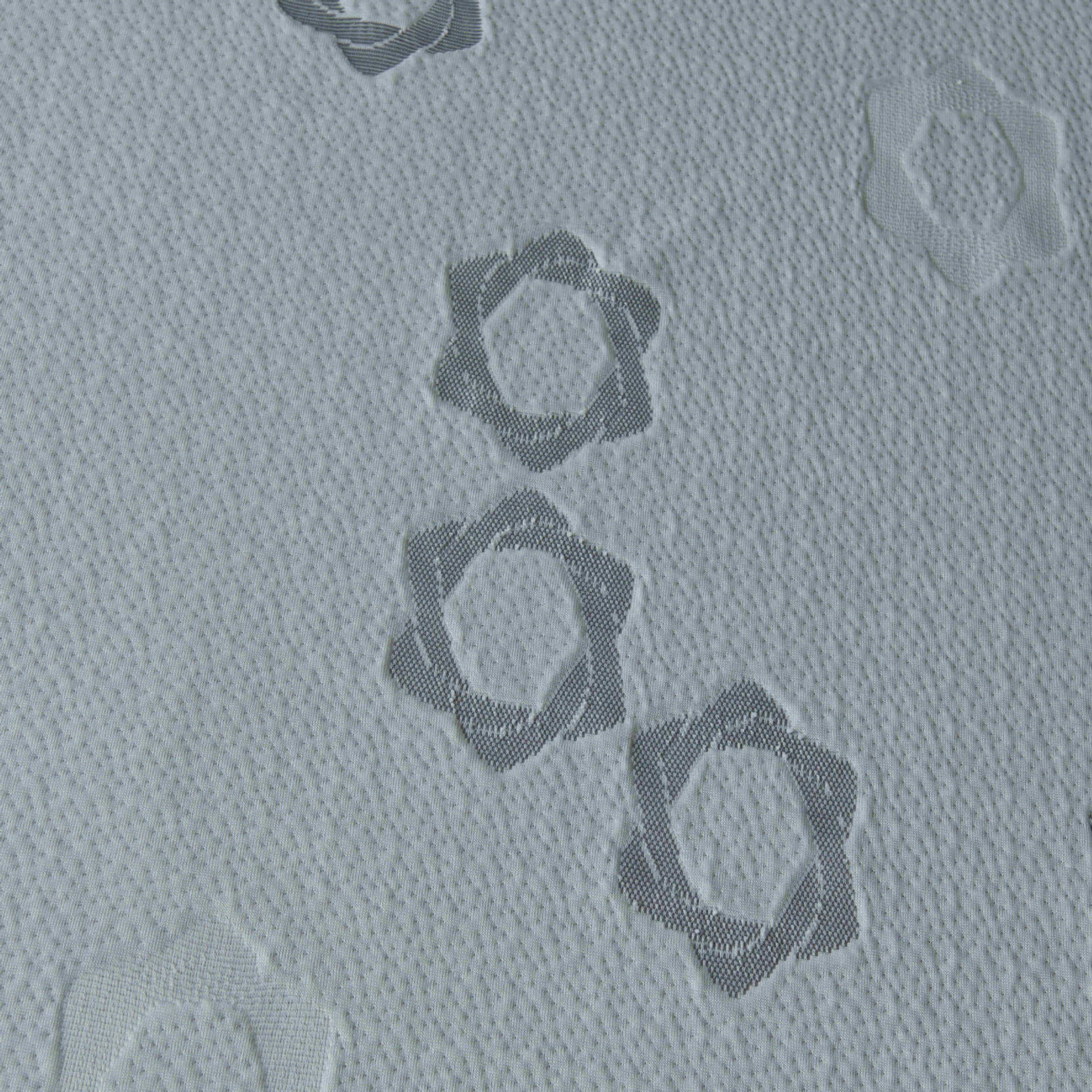 240 gramos de tela de colchón de color gris pálido unilateral tejido Jacquard tela de colchón tejido de urdimbre tela de tejido personalizada image 3