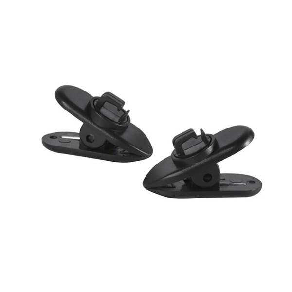 360-degree rotating headphone cable clip