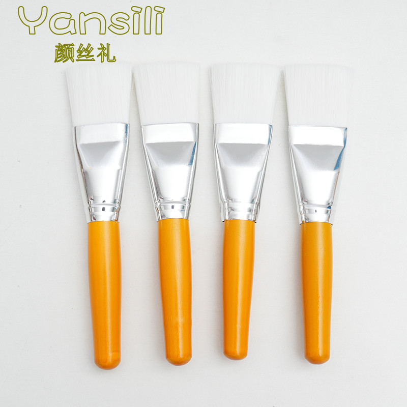 实木大号新款面膜刷体膜刷加宽加大木柄软毛刷DIY面膜工具涂抹泥