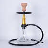 Factory direct selling Arabia Shisha Hookah aluminum alloy small black cigarette glass pot