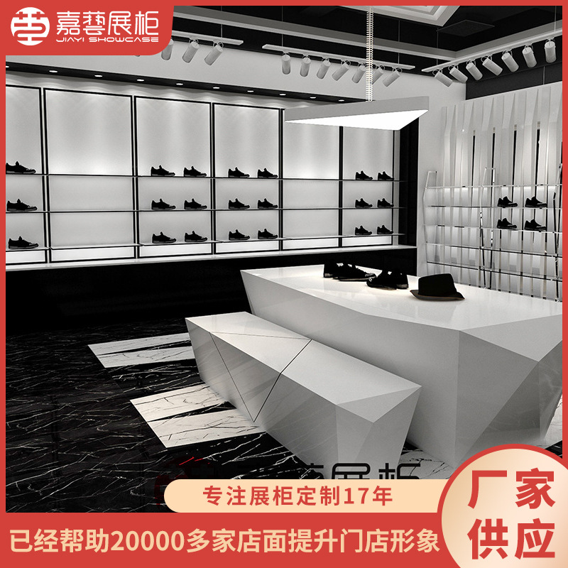 时尚鞋店展示架 带灯产品展示柜多层箱包陈列展示柜金属鞋柜出售