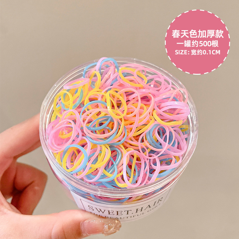 Banda de goma para niños, niñas, bebés, adornos de cabello para niños pequeños, anillo de cabello elástico, banda de goma desechable