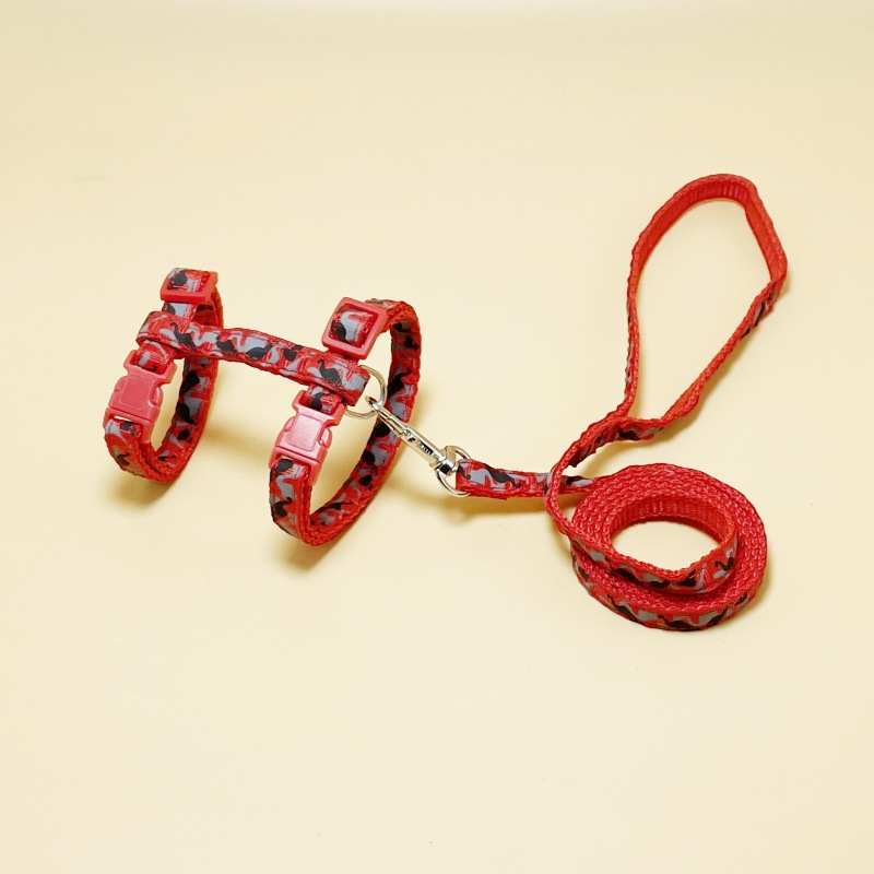 Kettingkattentouw met I-vormige print, anti-ontsnappingsriem voor huisdieren_voghion.com