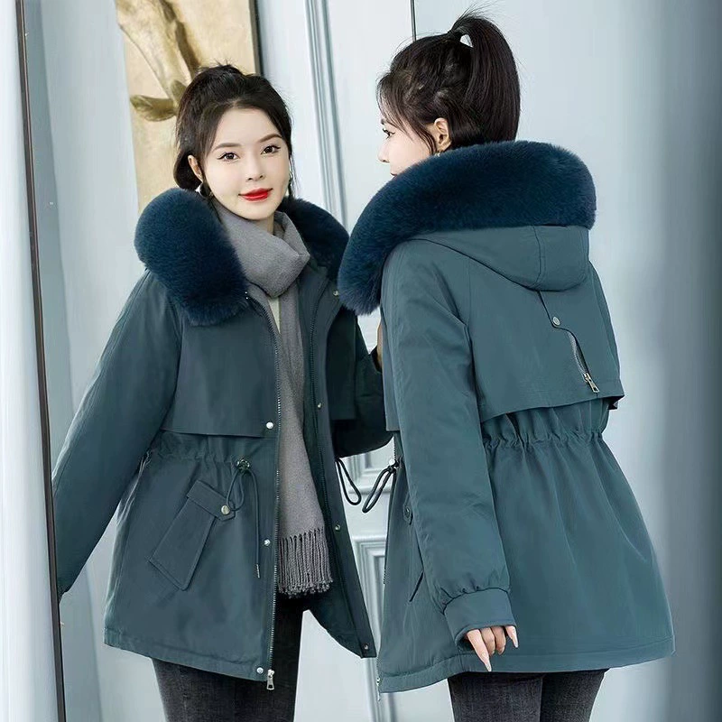 Winter short warm down jacket with down, 2023, Korean style