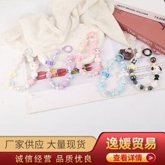 厂家供应包包挂件小礼品串珠手绘手机链创意公仔KT猫钥匙扣配饰