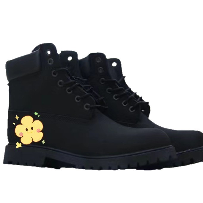 Botas de ruibarbo clásicas, botas al aire libre, botas de cuero para hombres, botas Martin de alta resistencia, botas deportivas para mujeres