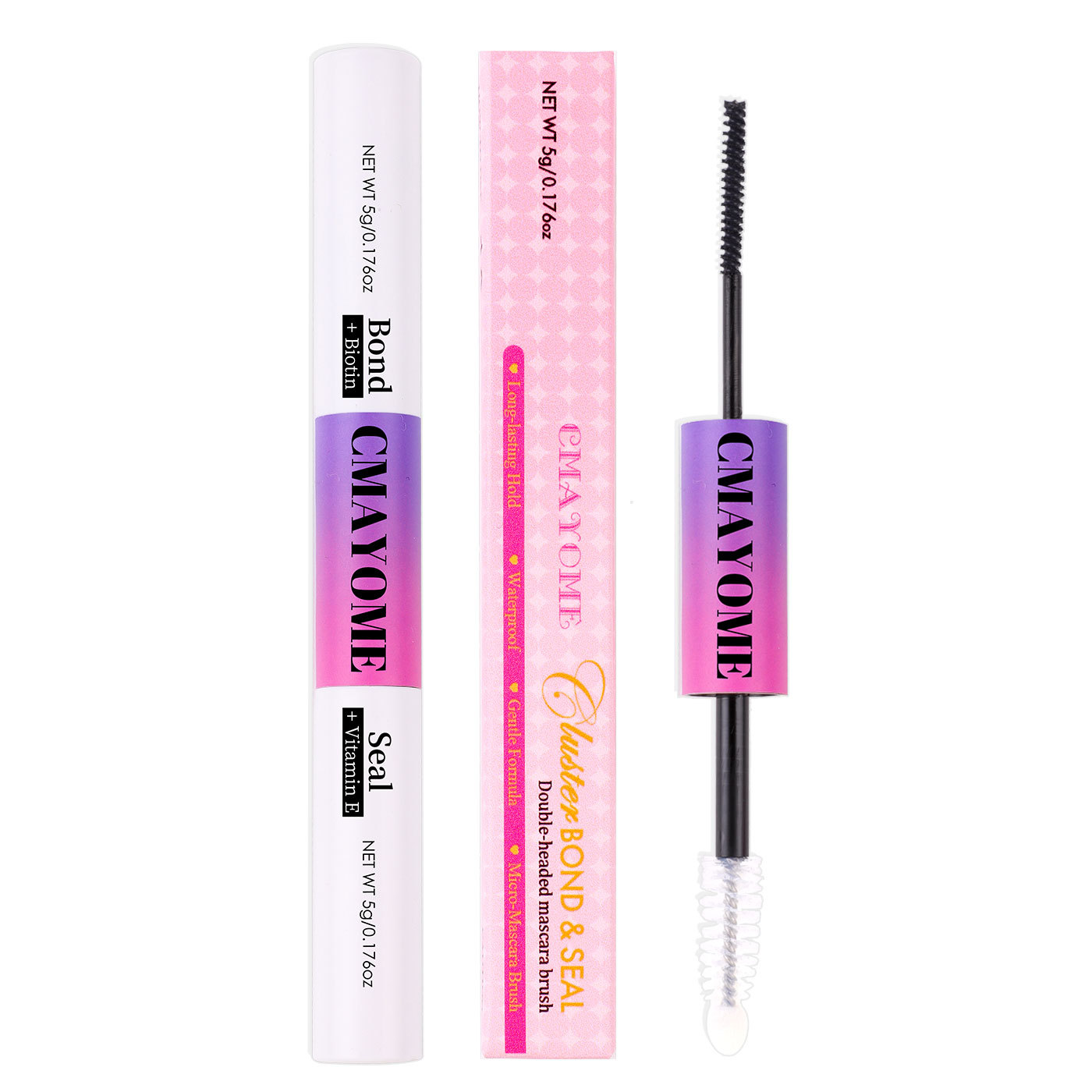 Pegamento de doble cabeza autoinjertado de pestañas postizas segmentadas de bricolaje transfronterizo