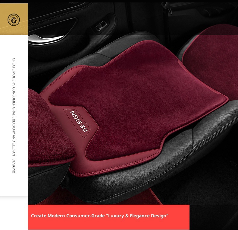 Plush Cushion Half-Pack Seat Cover Velvet Car Seat Cushion Winter Seat Cover Cross-Border E-Commerce Hot Selling Car Seat Cushion