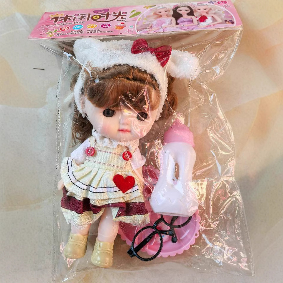 Doll Princess suit Confused Little Bobby Doll Children's Girl Girl's Gift Dress-up Bobby Doll