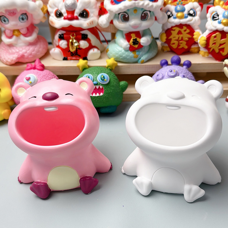 New Creative Cartoon Powder Ruby Aromatherapy Plaster Doll White Embryo Cute Pen Storage Desktop Decorative Small Ornaments New Creative Cartoon Powder Ruby Aromatherapy Plaster Doll White Embryo Cute Pen Storage Desktop Decorative Small Ornaments