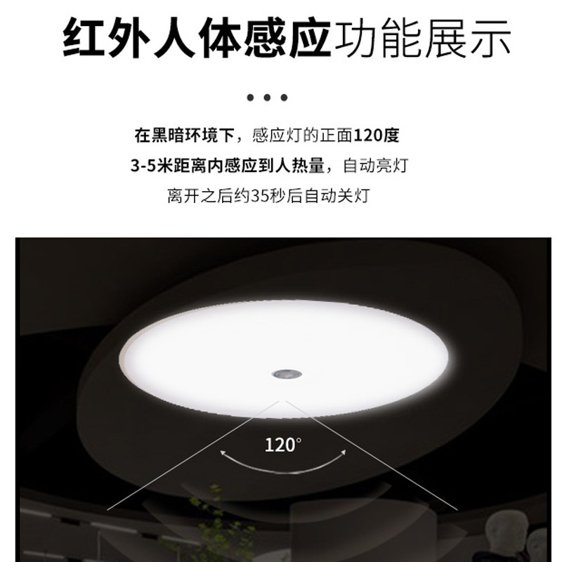 劳士 LED induction super bright ceiling light for bathroom for gazebo for corridor, human sensor