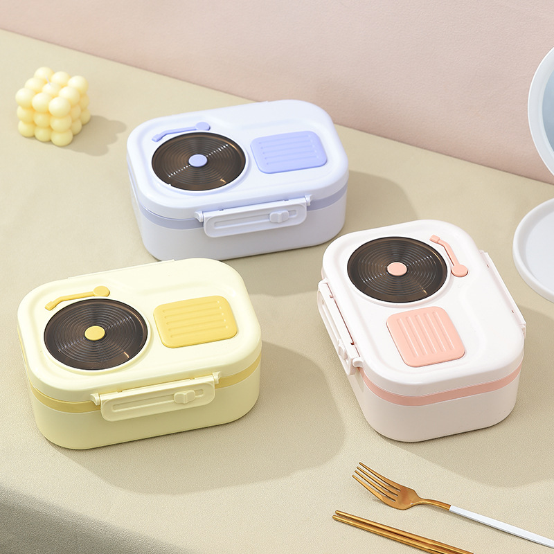 New Ins Style Stainless Steel Lunch Box Large Capacity Bento Box Simple Portable Crate Insulation Box for Student Office