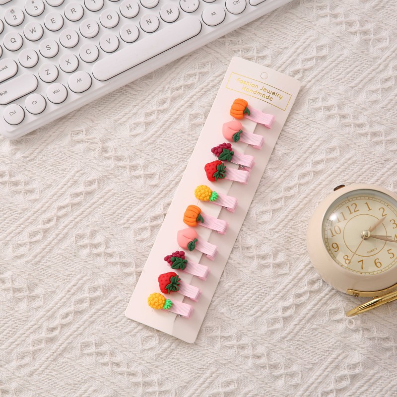 Las pinzas para el cabello de los niños no lastiman el pelo del bebé flequillos pequeños accesorios para el cabello del bebé Princesa Tarjeta de pelo femenino lindo tocado