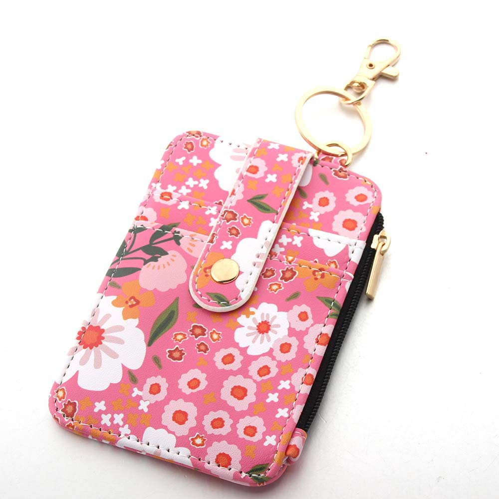 47g Weight Keychain Classification 1 Piece Quantity Daily Occasion Pu Leather Material Flower Pattern Unisex Gender Casual, Pastoral Style Casual Pastoral Flower Pu Leather Unisex Keychain 6