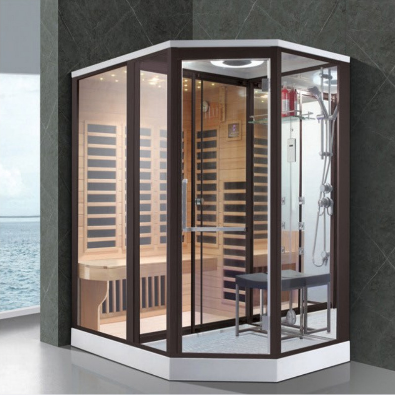 Cuarto de baño de vapor doméstico ducha integrada separación de vapor seco y húmedo tamaño no estándar sauna de vapor seco sala de energía