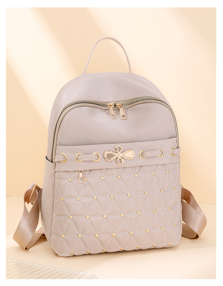 2024 New Oxford Cloth Backpack For Women Fashionable And Versatile Large Capacity Women's Leisure Travel Backpack_voghion.com