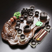 整套功夫茶具套装家用简约喝茶紫砂玻璃茶壶茶道茶海