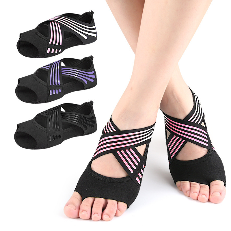 Women's Soft-Soled Yoga Shoes, Lightweight Non-Slip Pilates Five-Toe Dance Shoes, Open-Toe Sports Training Aerial Yoga Socks Women's Soft-Soled Yoga Shoes, Lightweight Non-Slip Pilates Five-Toe Dance Shoes, Open-Toe Sports Training Aerial Yoga Socks