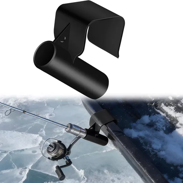 Heavy-Duty Sled Ice Fishing Rod Holder, Hands-Free Adjustable Fishing Rod Mount, High-Strength Fishing Rod Stand for Winter Fishing