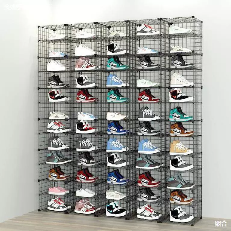 摆摊鞋架网格鞋店鞋架展示架多层货架鞋支架落地铁艺网红地摊鞋架