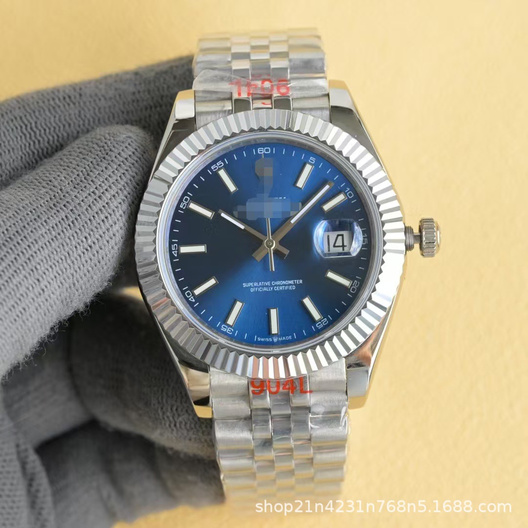 C Factory Direct Log Automatic Mechanical Watch Fully Automatic Mechanical Wristwatch Luminous Nail Steel Band Watch Men Wholesale