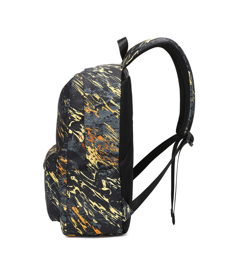 Unisex Medium All Seasons Polyester Printing Fashion Square Zipper Functional Backpack display picture 2