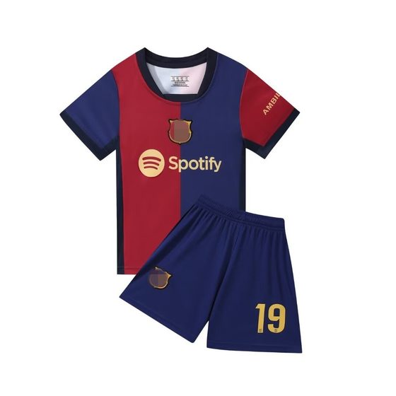 24-25 bar s home club football uniform 19 adult children's jersey 14 yards-3XL