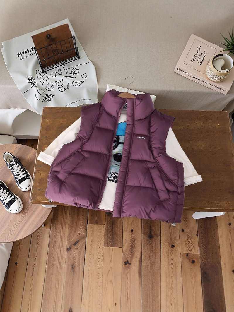 Niños chaleco de algodón otoño invierno engrosado chaleco caliente para niños niños niñas ropa de algodón engrosada caliente