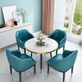 售楼处接待桌椅组合谈单会客厅会客谈判美容院休闲区洽谈小圆桌