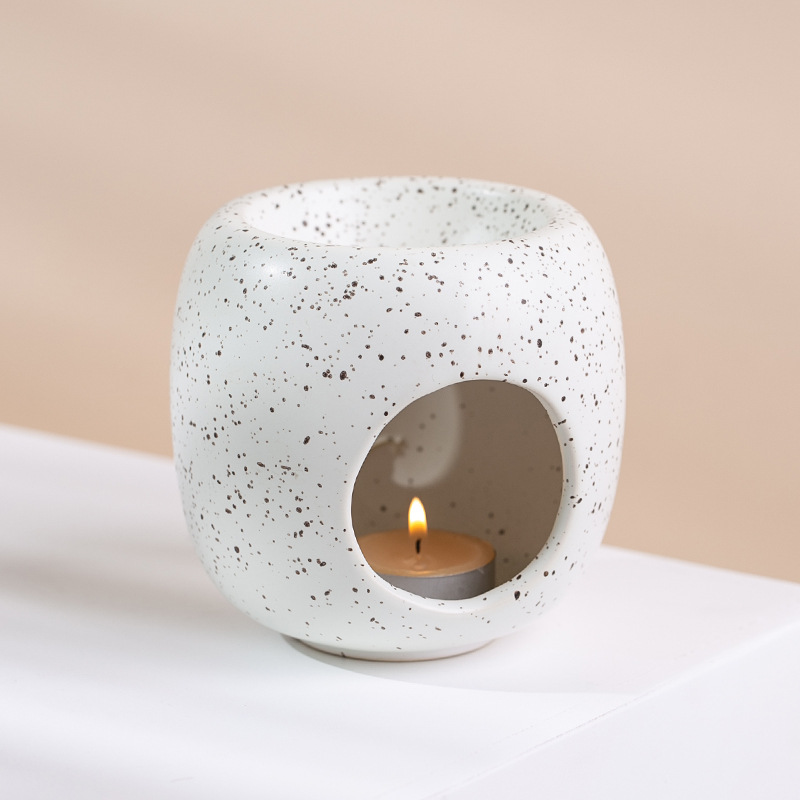 Muestras personalizadas quemador de velas lámpara de té horno redondo esmaltado estilo japonés retro hacer viejos adornos de regalo creativos incensarios