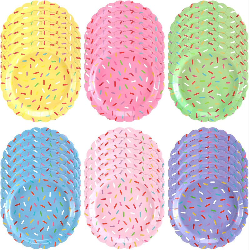 Hot Selling Disposable Summer Ice Cream Party Paper Plate Ice Cream Dessert Plate Birthday Plate Hot Selling Disposable Summer Ice Cream Party Paper Plate Ice Cream Dessert Plate Birthday Plate
