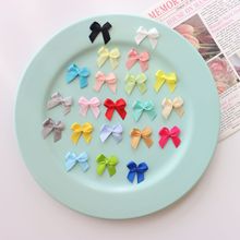 0.6CM迷你丝带蝴蝶结diy娃衣装饰小花成品痛包装饰辅料配件现货