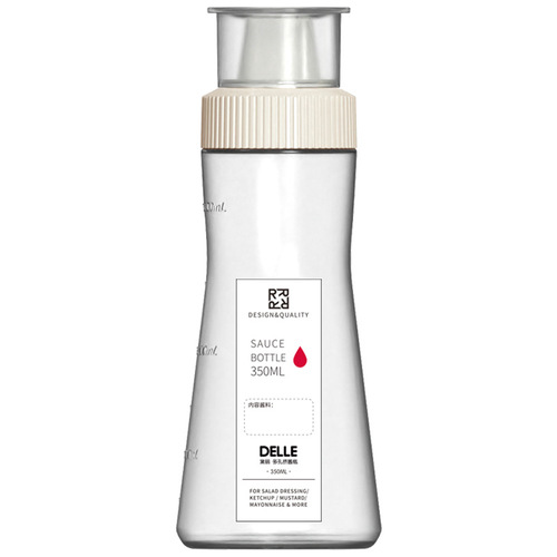350ML squeeze sauce bottle, pointed mouth bottle, salad dressing squeeze bottle, ketchup honey oyster sauce seasoning bottle, anti-leakage oil bottle