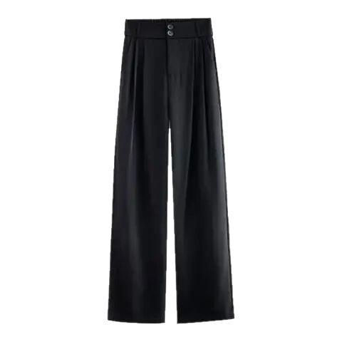 2024 wide-leg pants for women in early spring new style, high waist, drooping, loose and slimming, all-matching casual suit pants