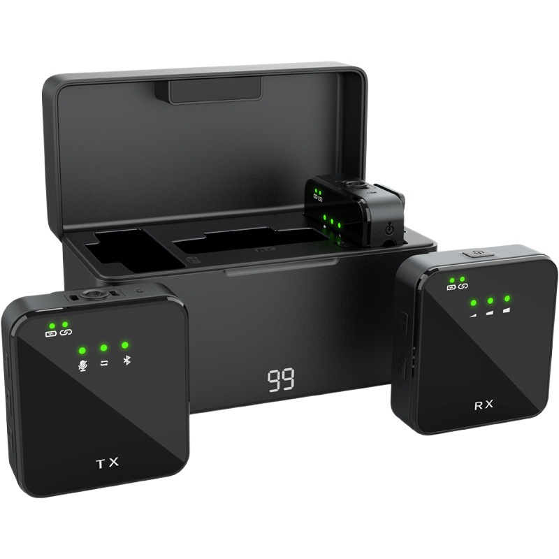 Popular transfronteriza SX63 inalámbrico collar clip micrófono transmisión en vivo de Vídeo corto reducción de ruido al aire libre entrevista micrófono de tiro