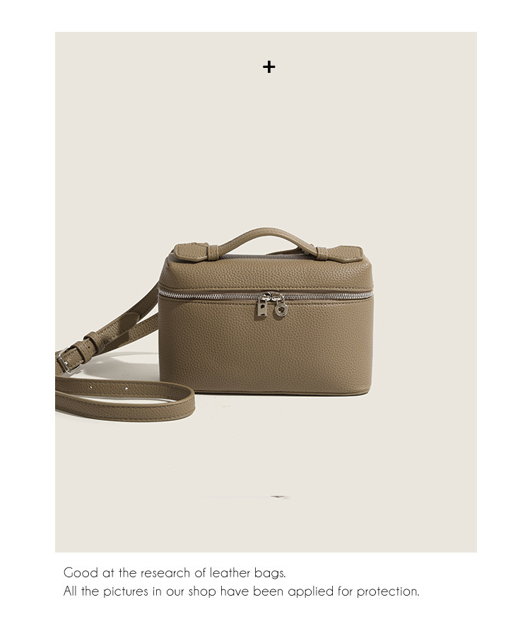 Casual, Daily Occasion Women's Small Pu Leather Solid Color Basic Square Zipper Crossbody Bag