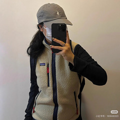 PATA巴塔抓绒背心羊羔绒保暖开衫立领拉链马甲山系户外男女款马甲