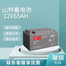 山特蓄電池12V65AH 城堡C12-65鉛酸免維護蓄電池UPS/EPS/應急 12V