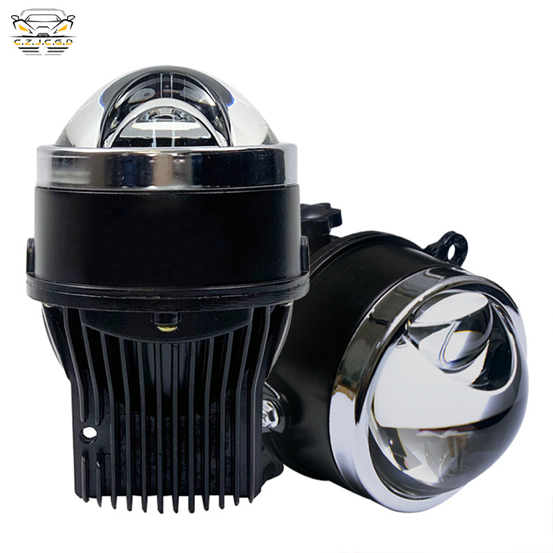 Fábrica directa de 3 pulgadas accesorios de lámpara de niebla LED de doble luz de alto brillo universal lente de luz directa única transformación de luz alta y cercana