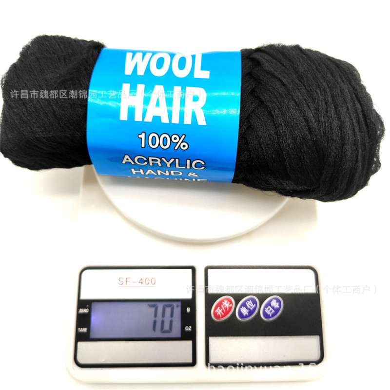 アフリカのカラフルな男性と女性のかつらレゲエドレッドツイスト手編みポリプロピレン糸模擬ヘアラインヘアシルク卸売|undefined