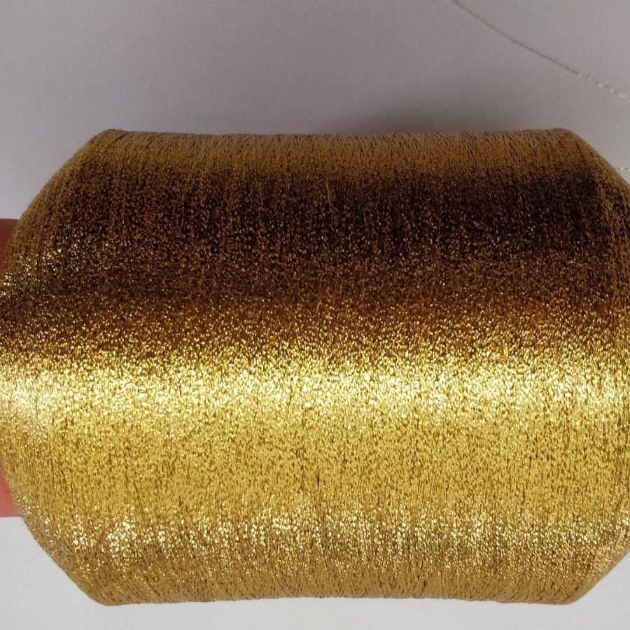 2股20D涤纶丝捻蓝葱丝缠绕尼龙麻花线金葱丝交织螺旋尼龙丝麻花线